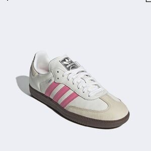 Adidas Sambas OG White & Bright Pink
